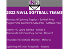 2022 NWLL Softball Teams